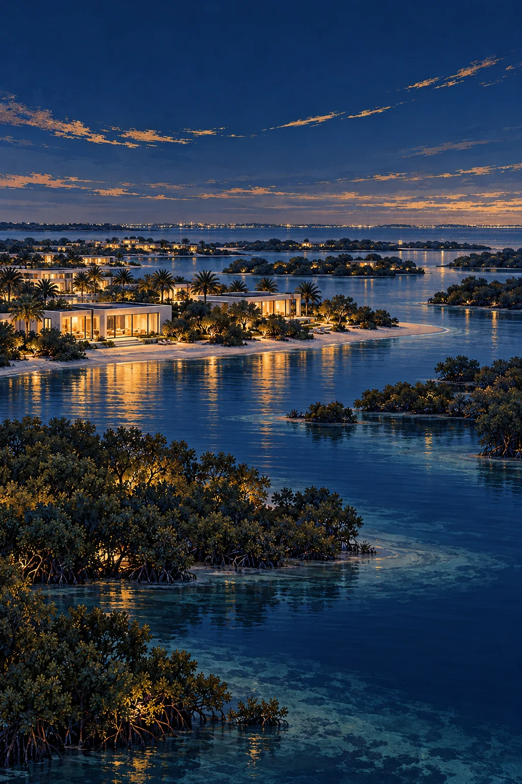Golden Dome illustration of Ramhan Island’s coastal setting