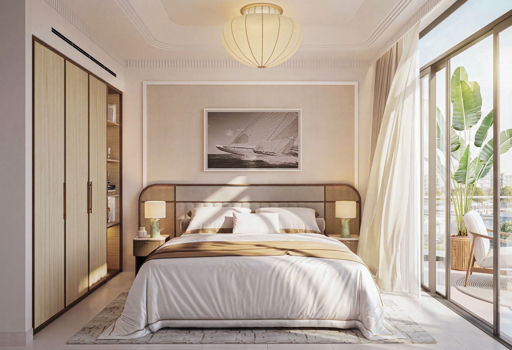 The Bristol Residences bedroom architectural render