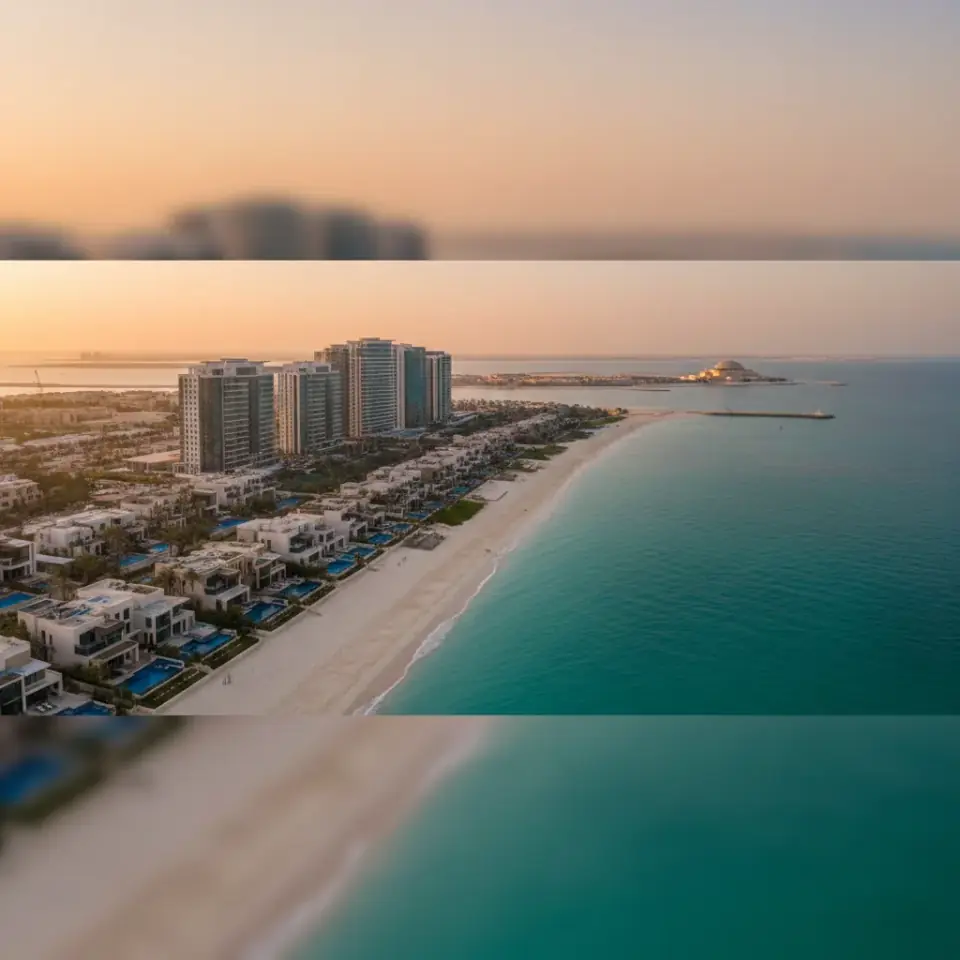 Community marketing visual supplied for Saadiyat Island. Not an individual residence.