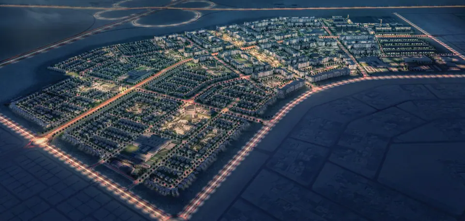 Original illustrative community design, land purchase does not include a villa