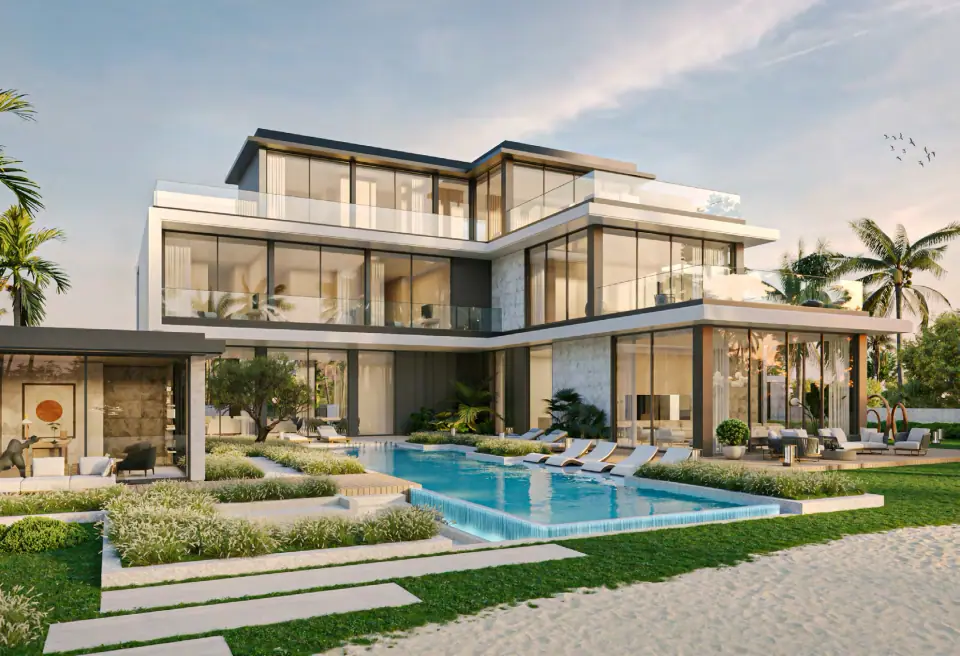 Original developer architectural illustration of Maya villa