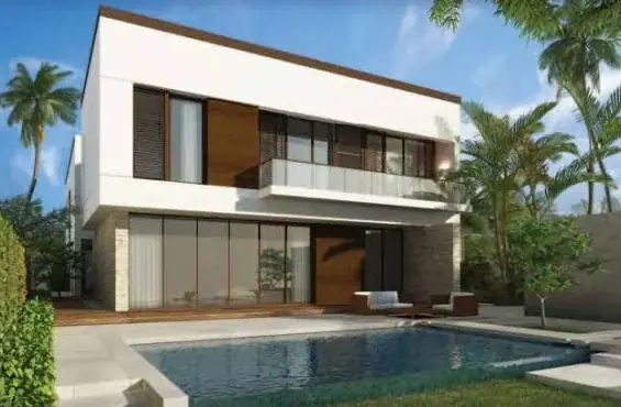 Original Hidd Al Saadiyat villa exterior or home interior architectural illustration