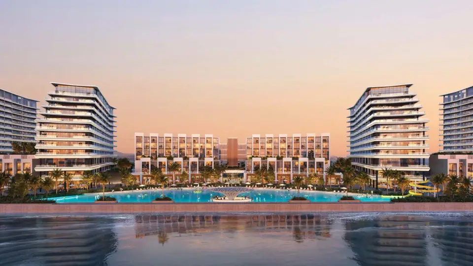 River Cove Residences at Sobha City Illustrative River Cove waterfront architecture