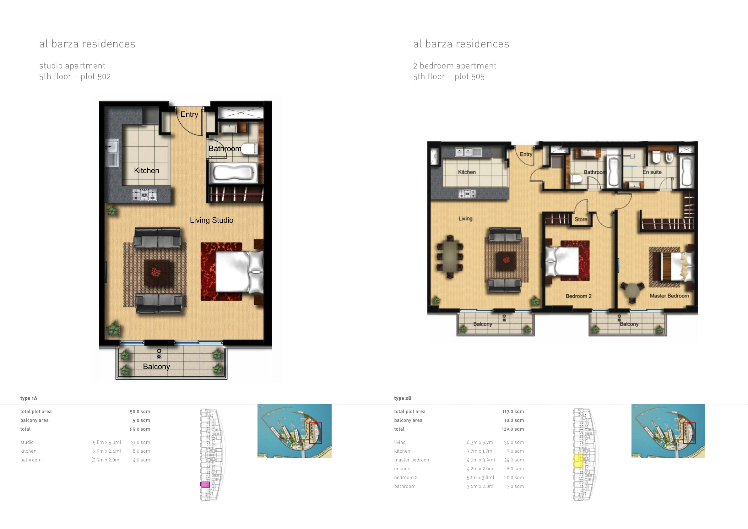 Al Bandar Al Barza complete original home layouts with all levels and printed areas