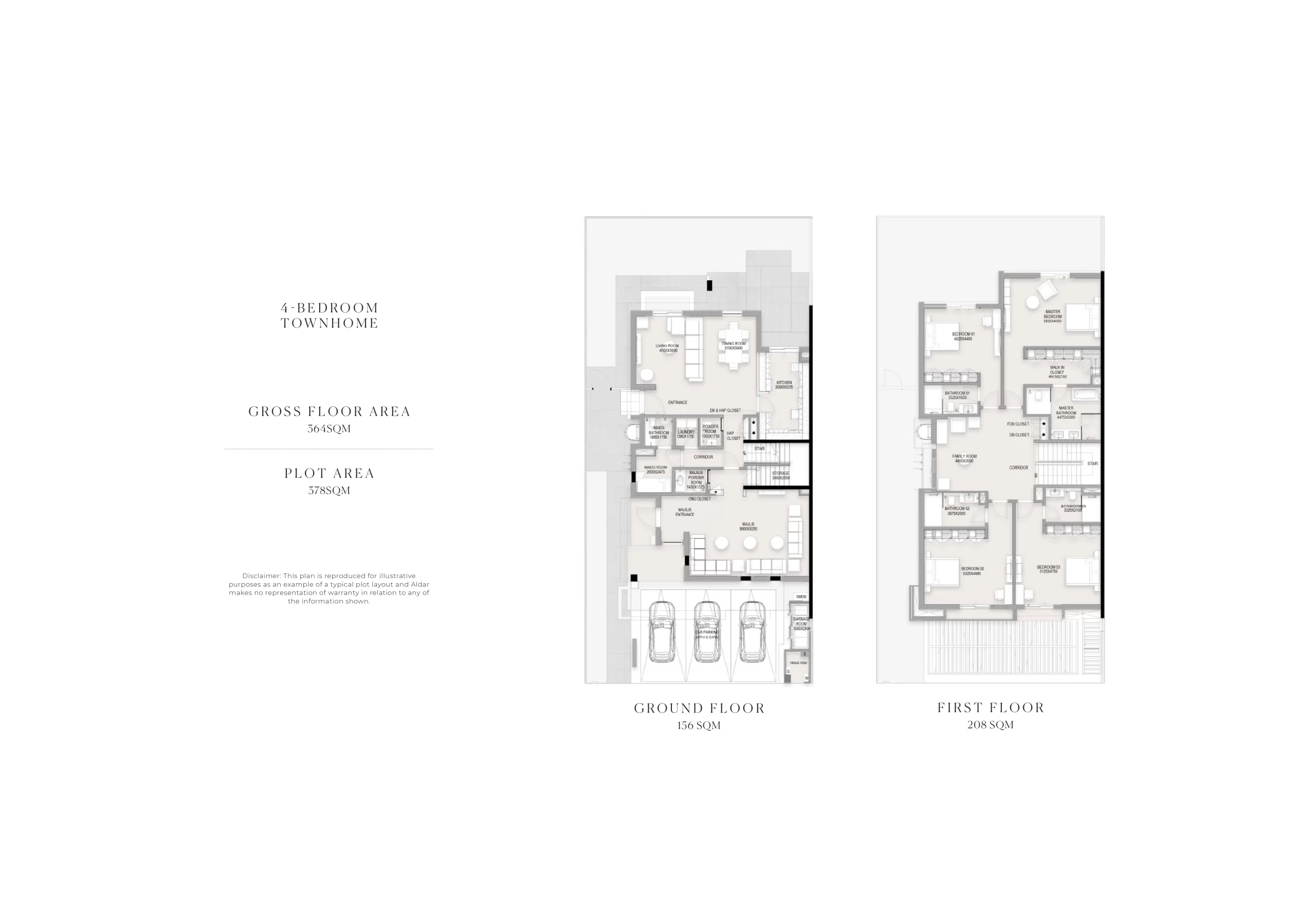 Al Deem complete 4 bedroom Townhome original ground and first floor sheet