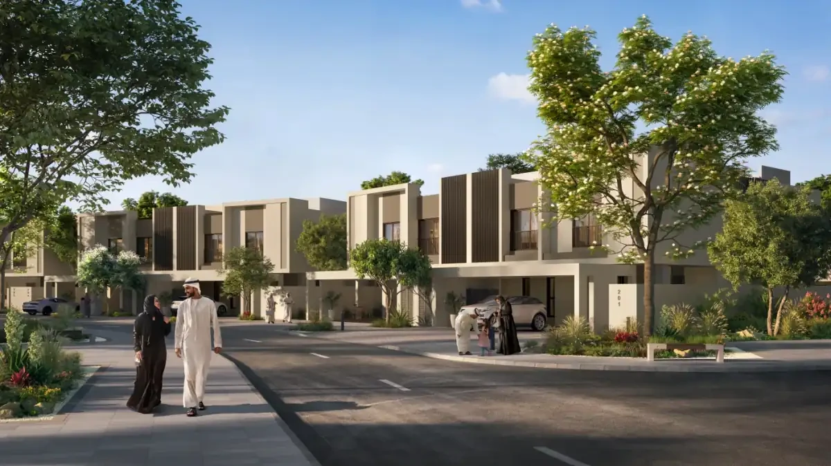 Al Deem Townhomes original Aldar architectural illustration