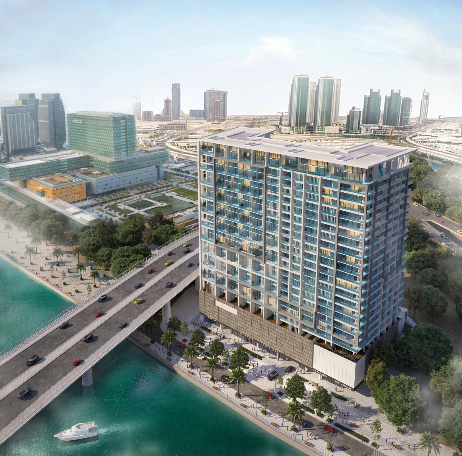 Al Maryah Vista 1 waterfront exterior developer illustration