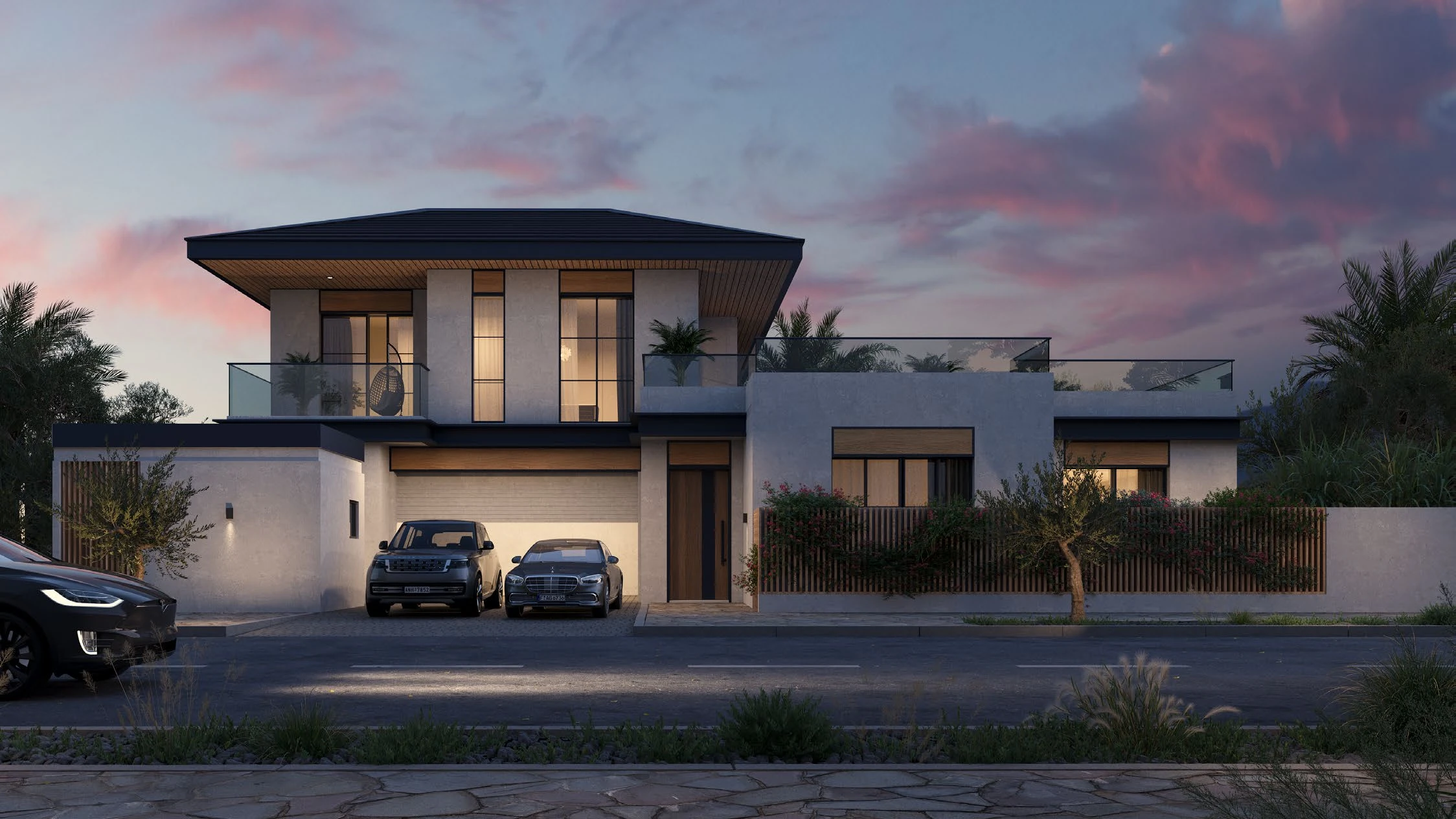 Al Naseem Community villa or interior architectural illustration
