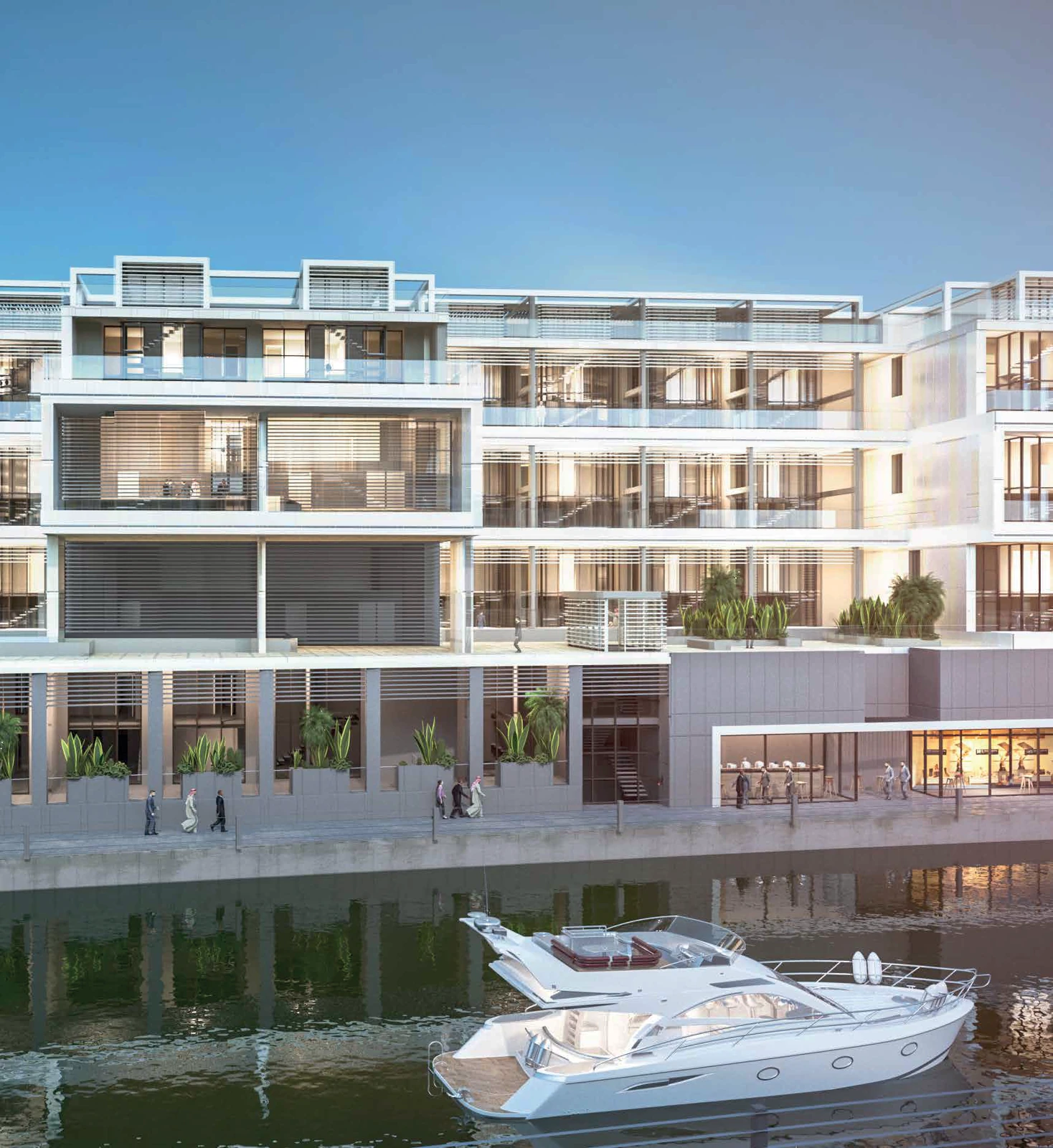 Al Raha Lofts 2 waterfront exterior developer illustration