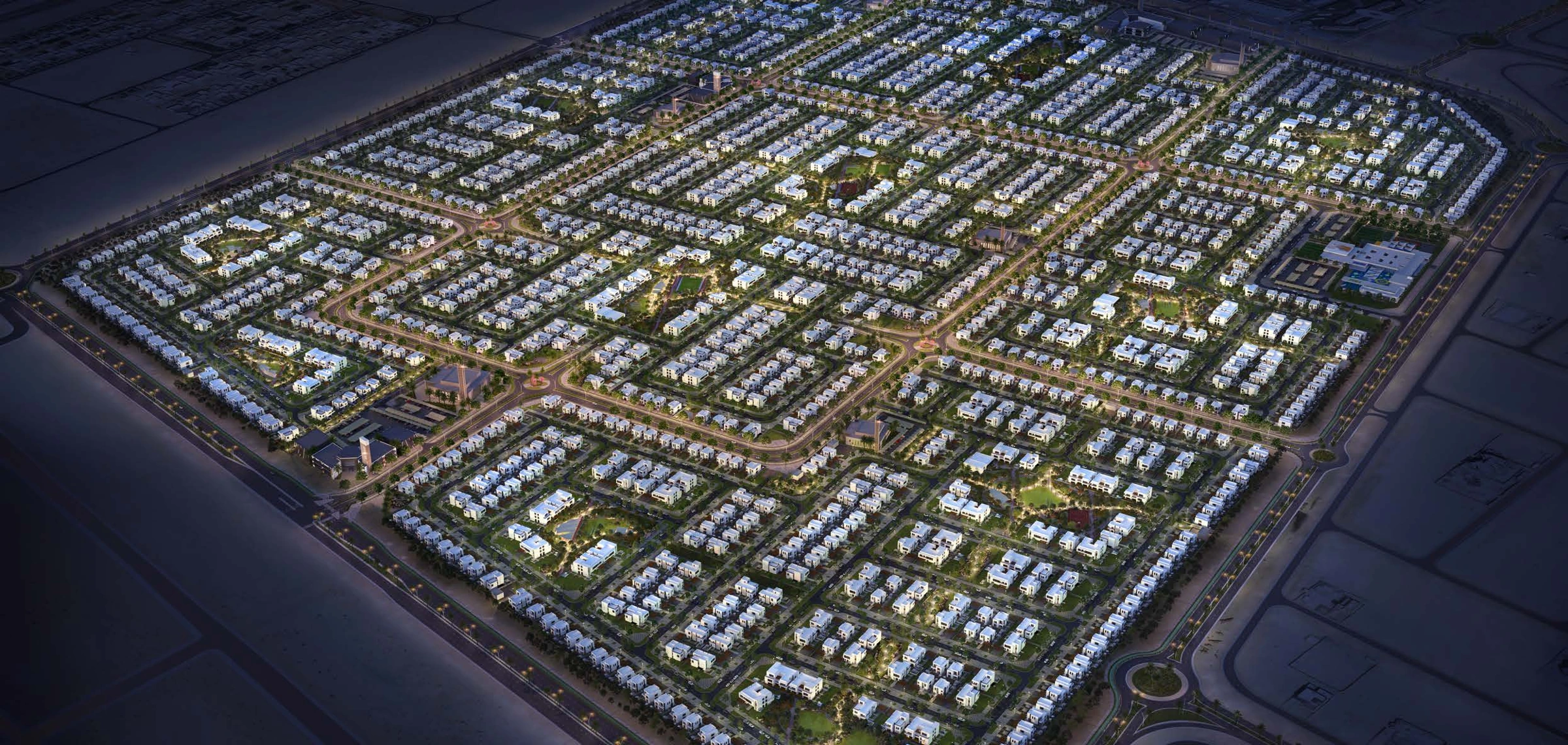Original illustrative community design, land purchase does not include a villa