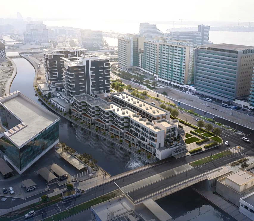 Baia aerial view developer illustration