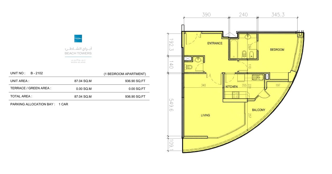One bedroom design, B-2102 complete original home drawing