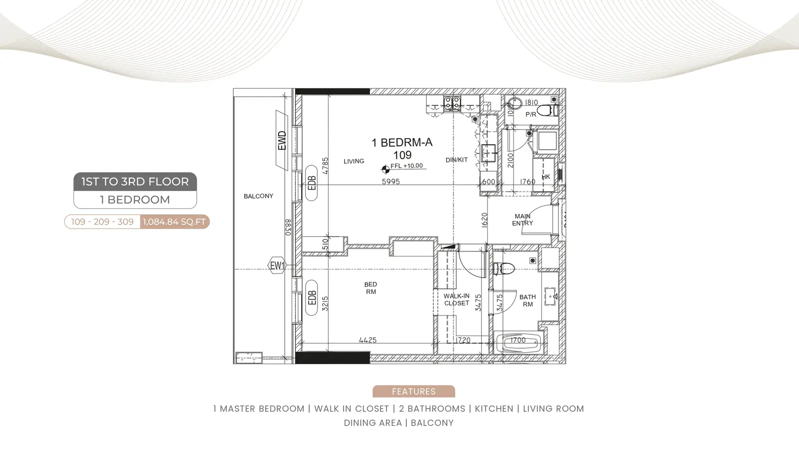 1 bedroom apartment · original sheet 7