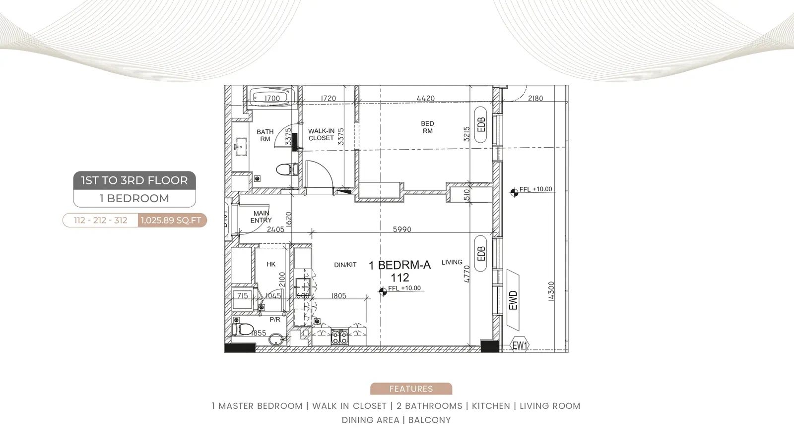 1 bedroom apartment · original sheet 8