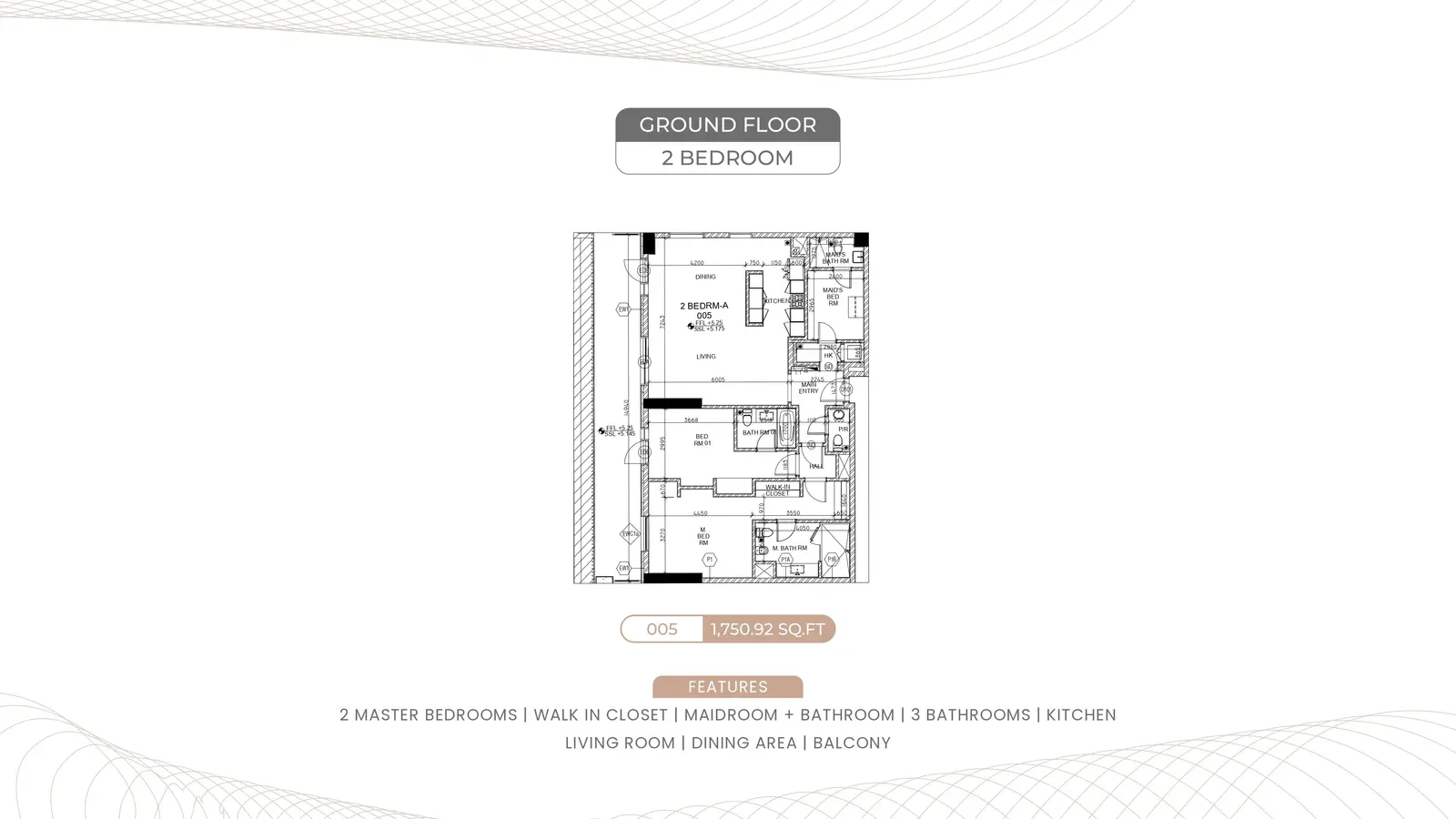2 bedroom apartment · original sheet 16