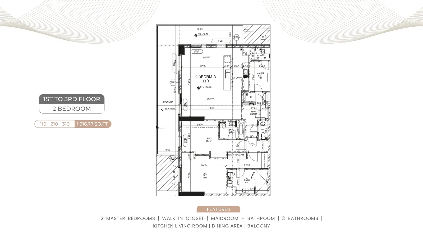 2 bedroom apartment · original sheet 18