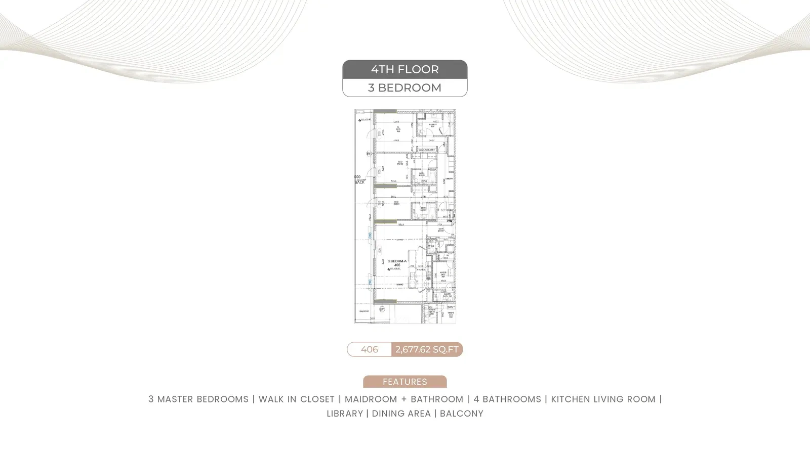 3 bedroom apartment · original sheet 27