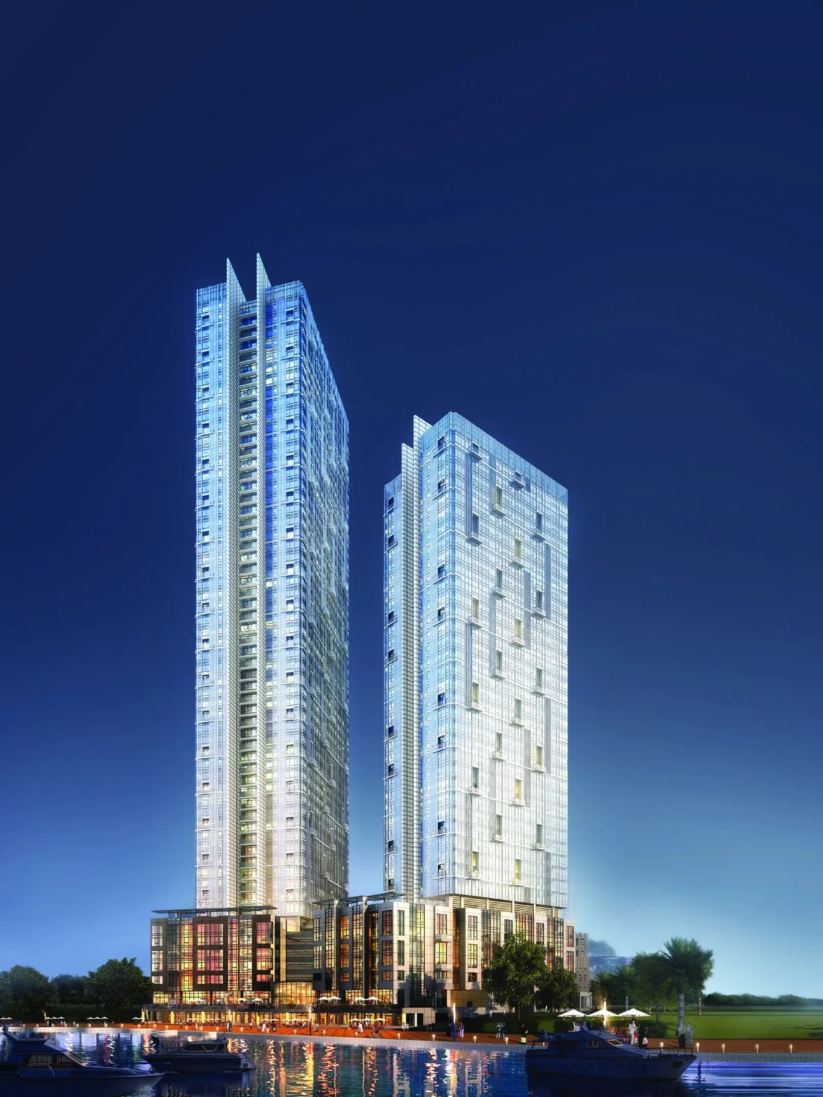 Horizon Towers City of Lights original exterior illustration or furnished home photograph