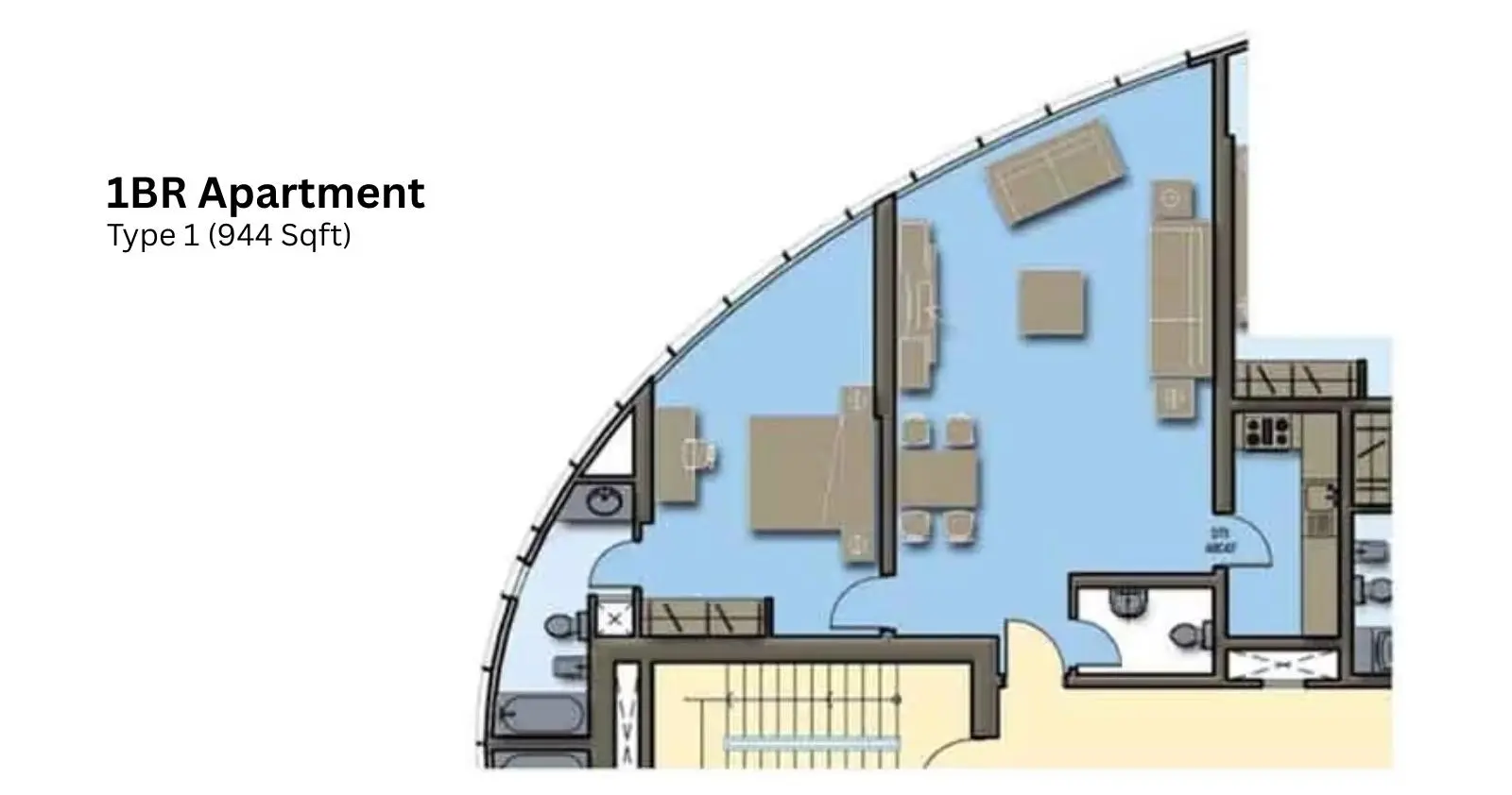 1BR Apartment - Type 1