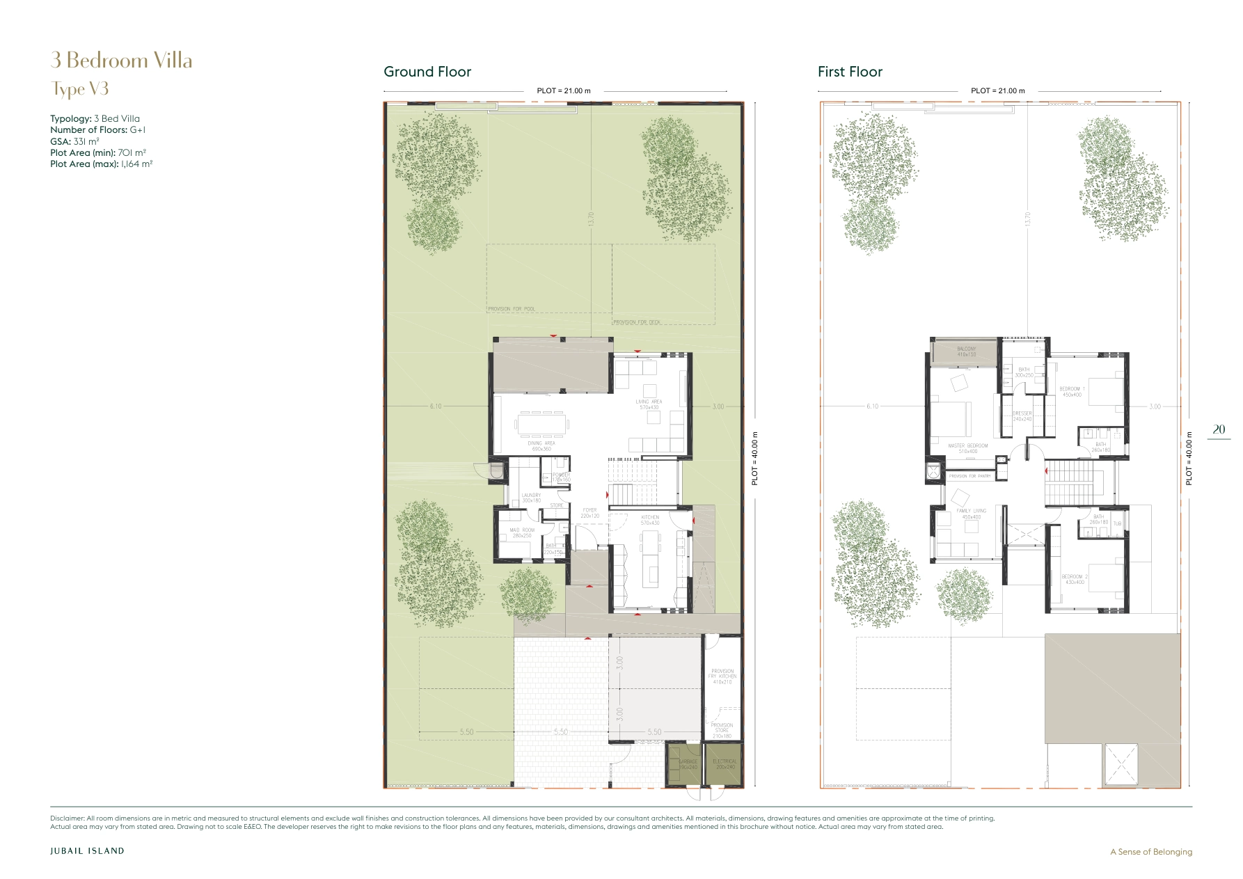 3 bedroom Type V3 whole original home