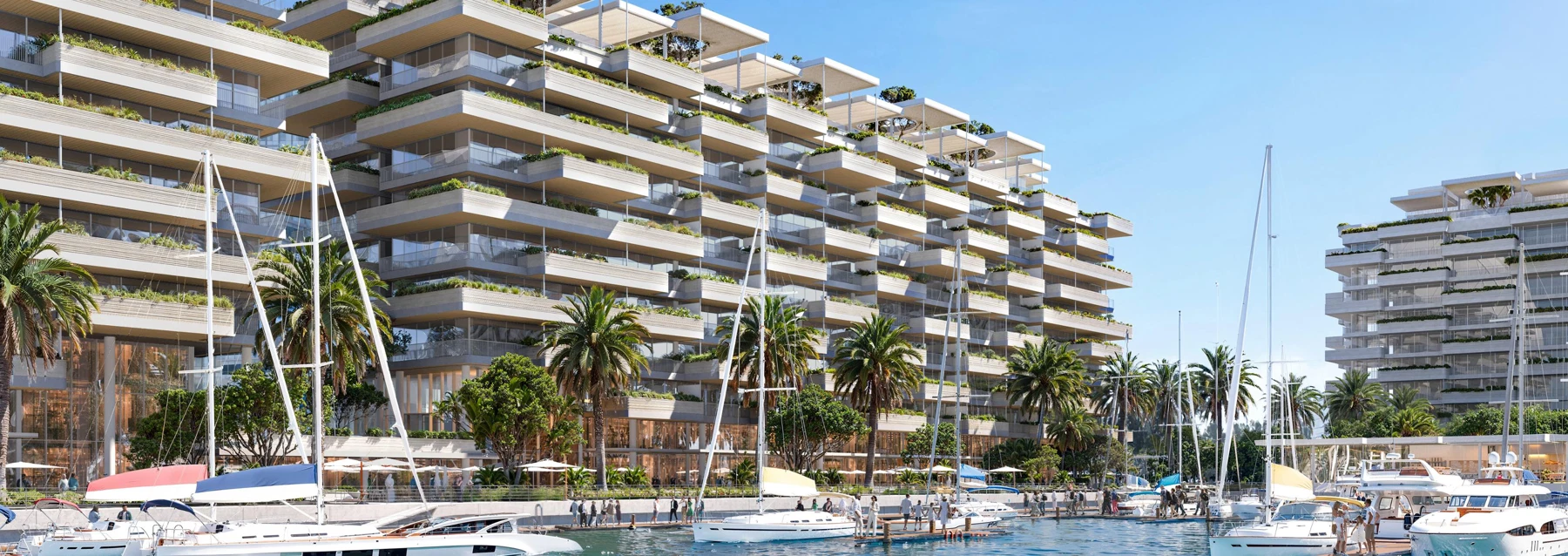 Juman 1 illustrative marina facing residence architecture