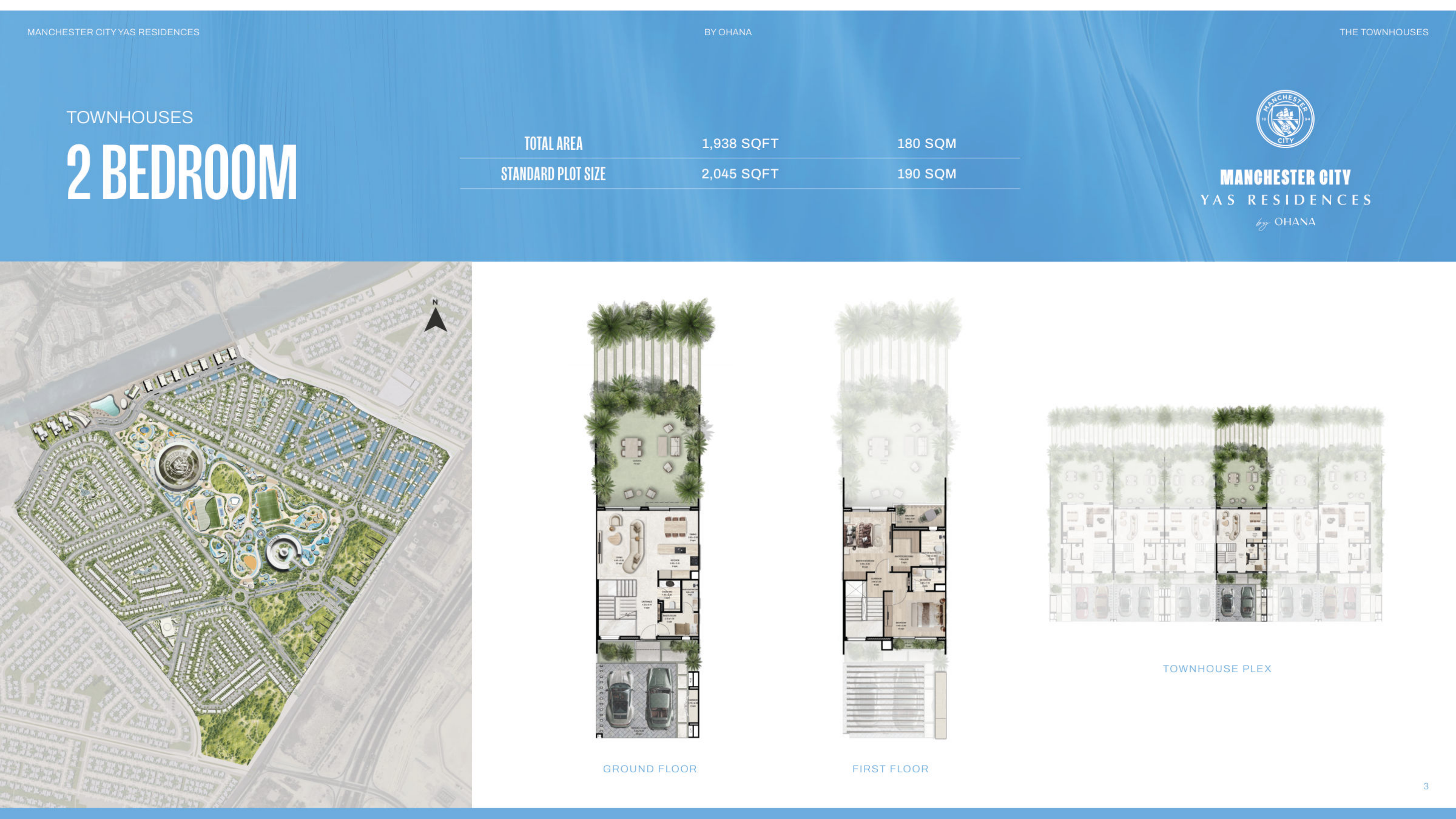 Manchester City Yas Residences by Ohana Phase 2 2 bedroom townhouse, both levels