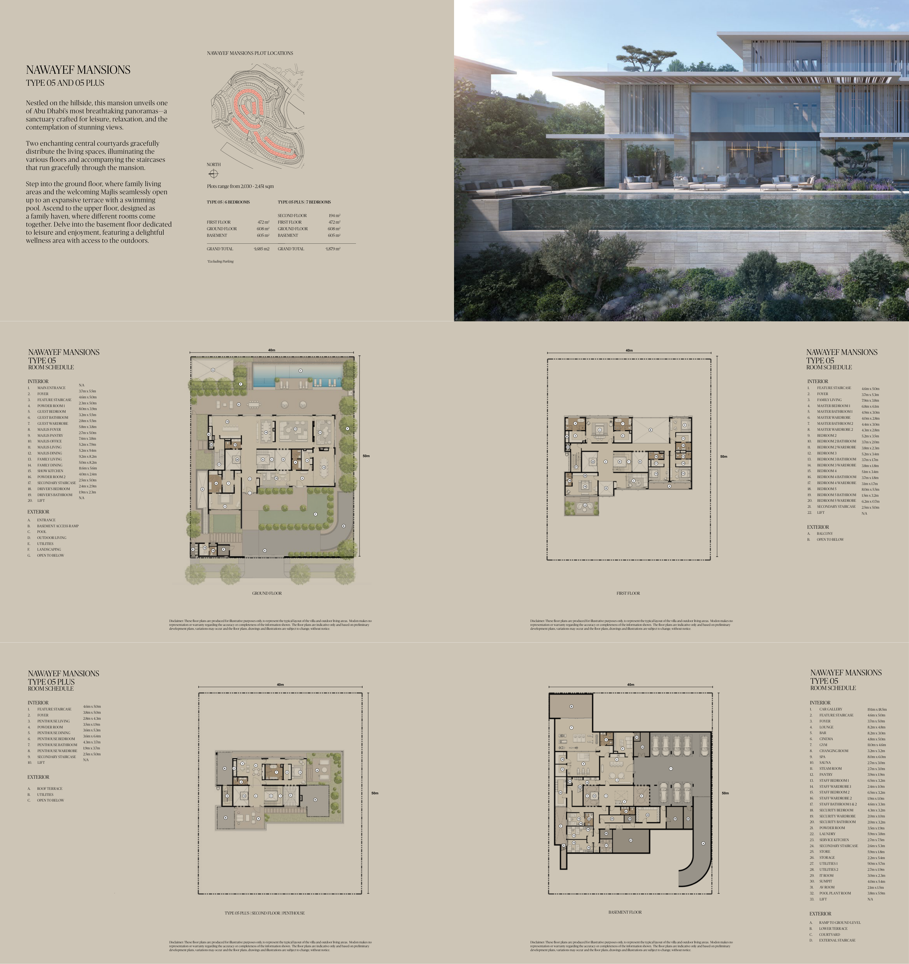 Original West Mansion Type05 and05Plus complete plans with all basement, ground, first and optional second floors