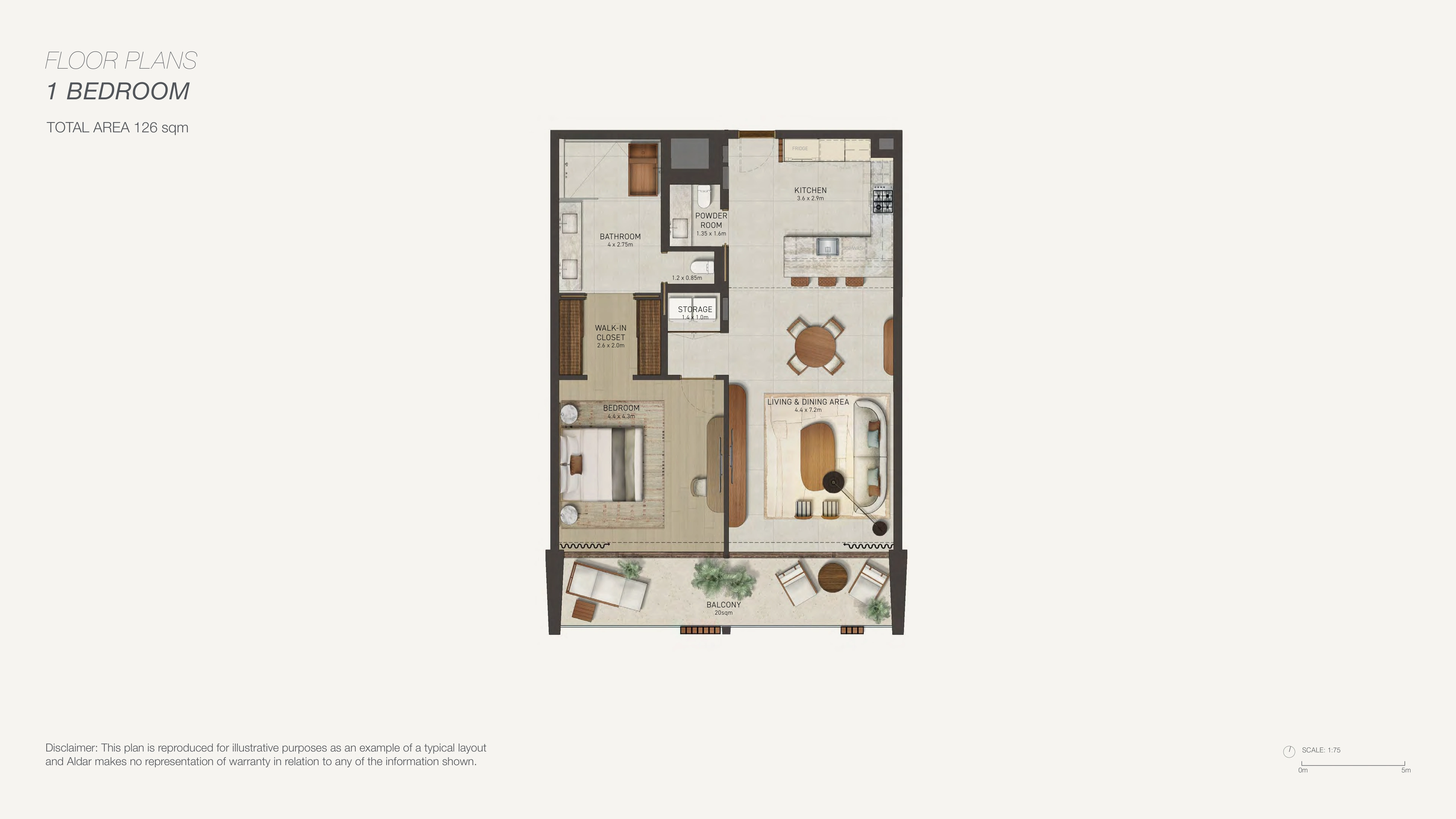 Nobu Residences Abu Dhabi 1 bedroom apartment complete original design sheet