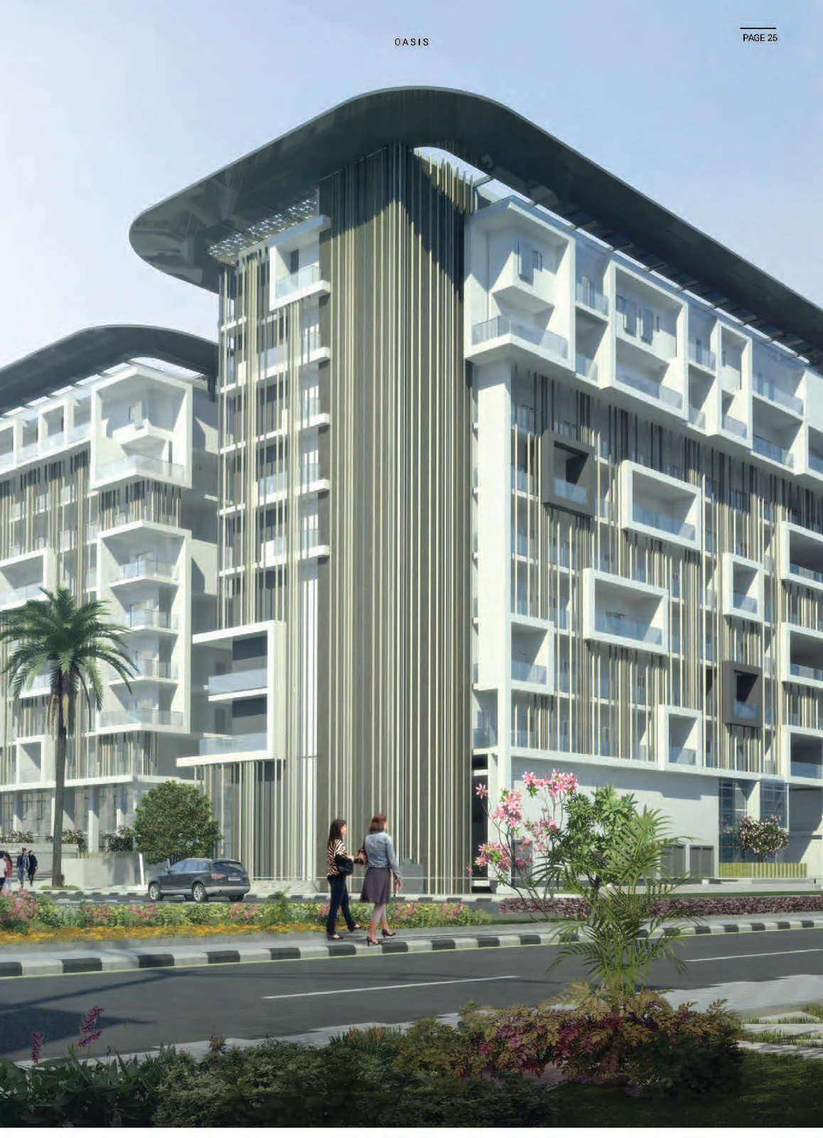 Oasis Residences 1 building exterior developer illustration