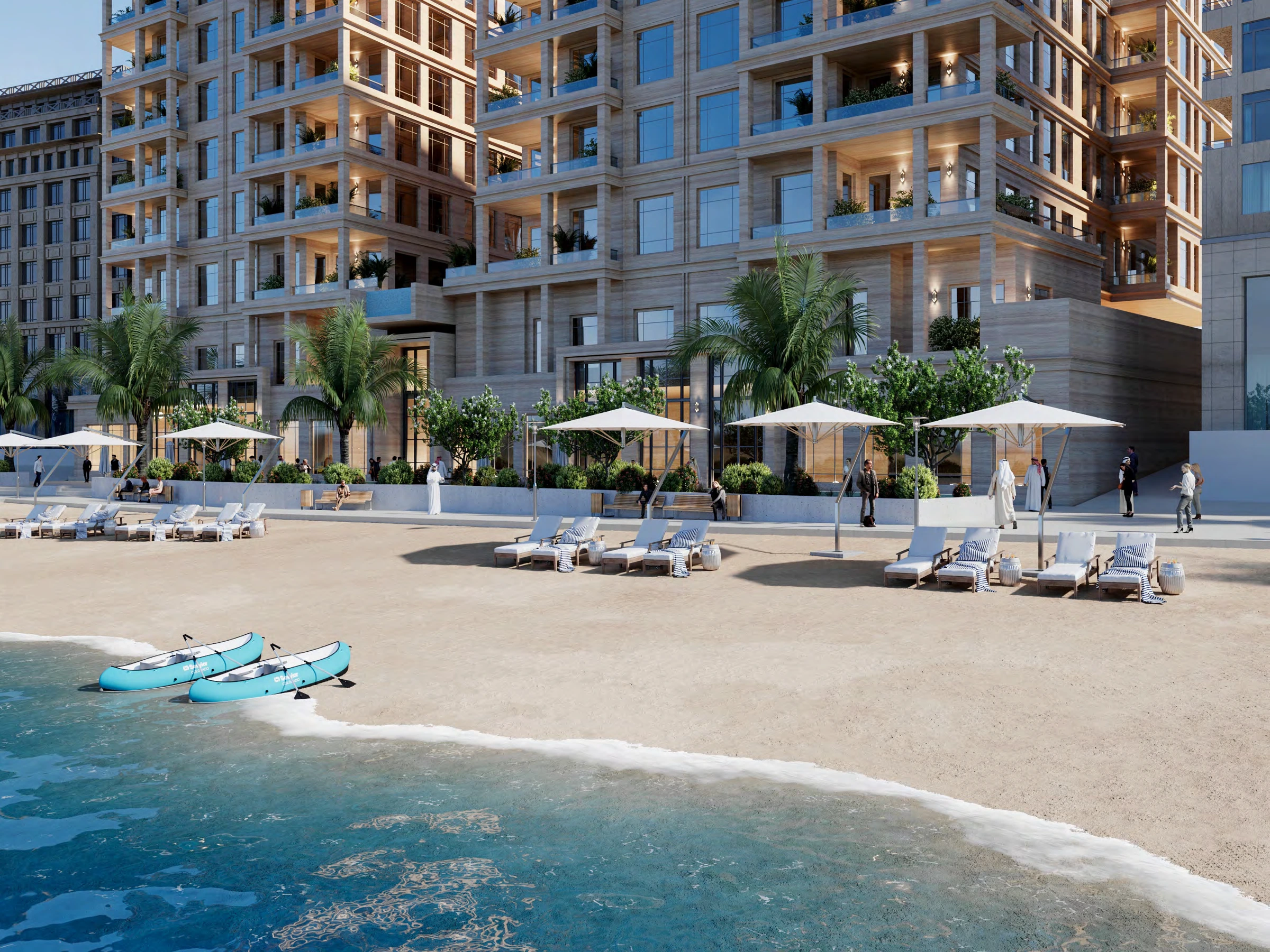 One Reem Island waterfront facade from the developer brochure