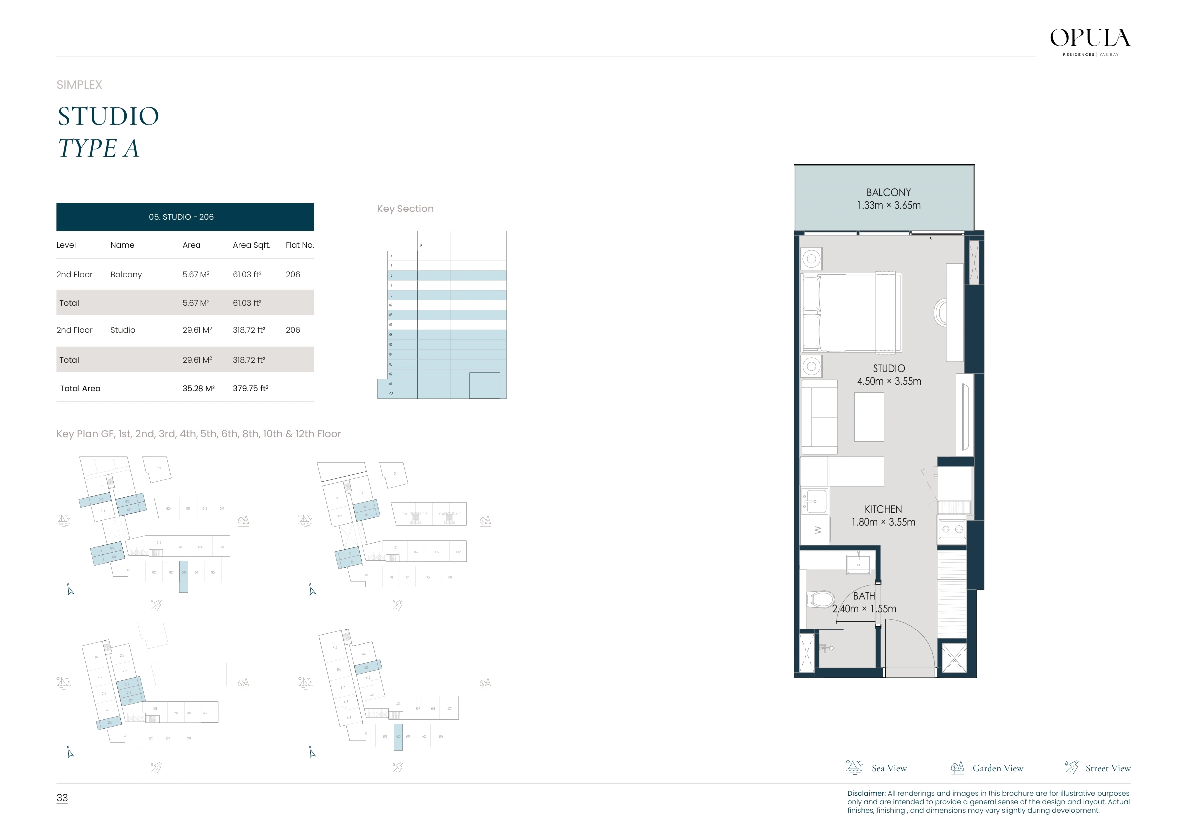 Studio A, 206, complete original home drawing