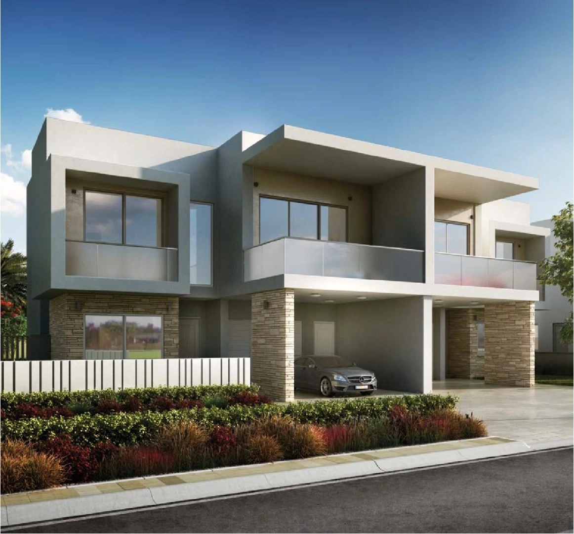 Yas Acres standalone villa architectural render
