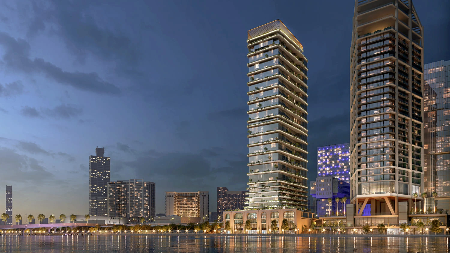 Reportage Tower exterior view developer illustration
