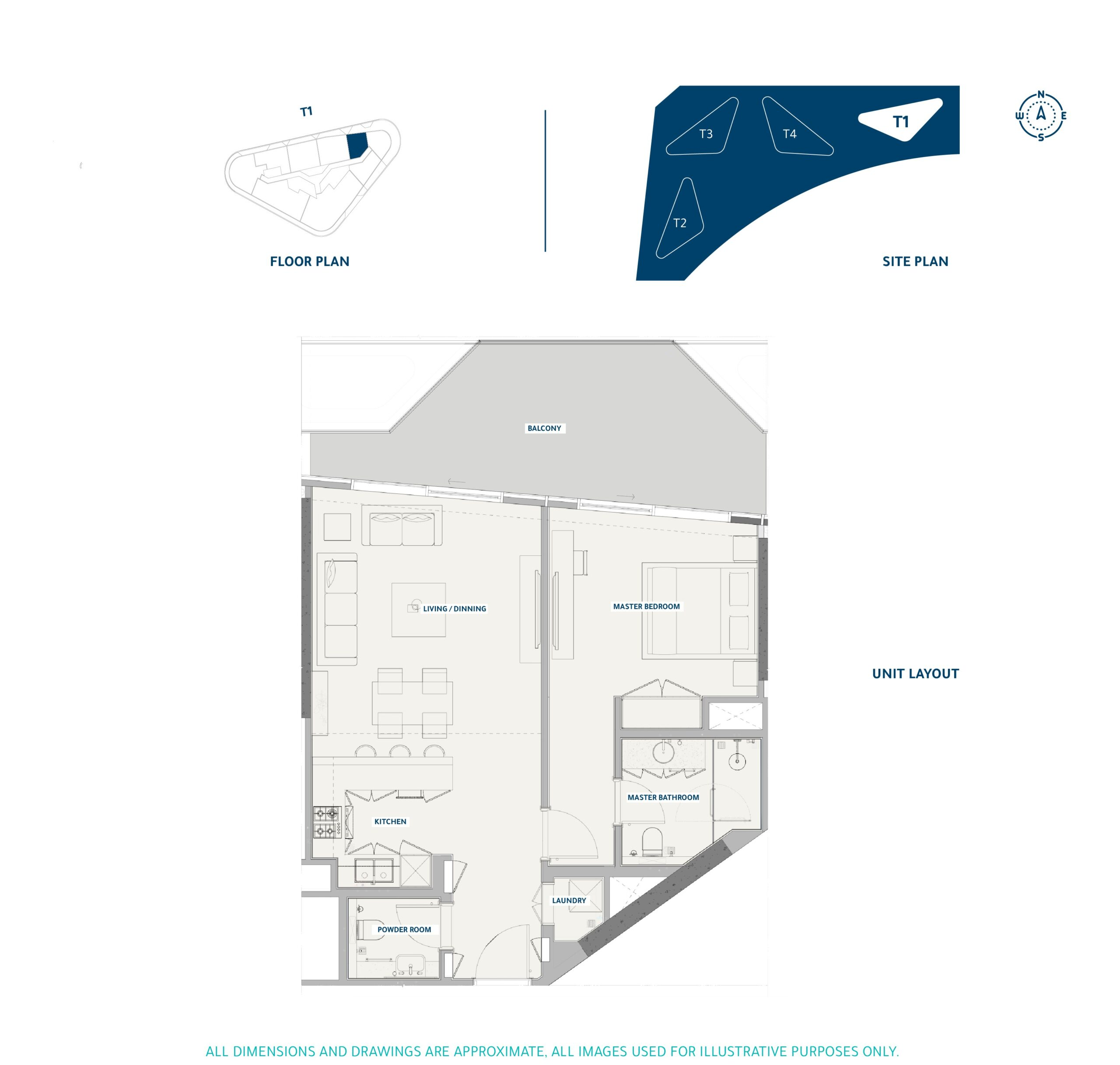 Tower 1 one bedroom complete published home drawing