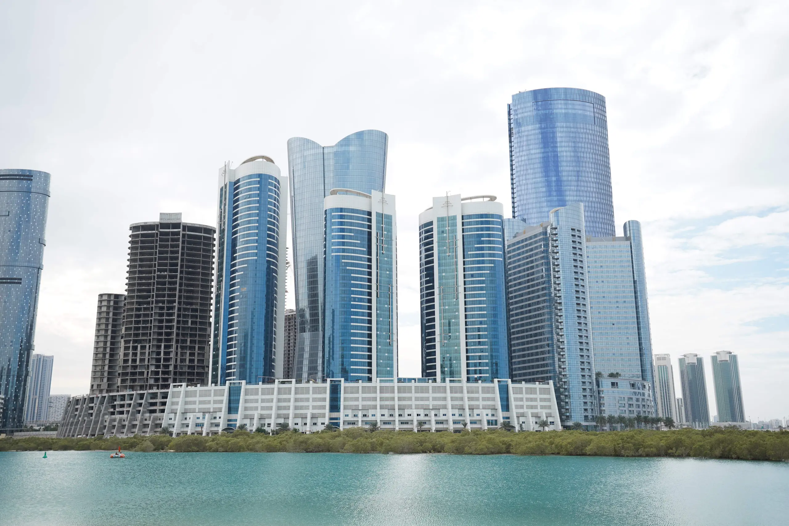 Sigma Towers and neighbouring buildings in City of Lights, Al Reem Island