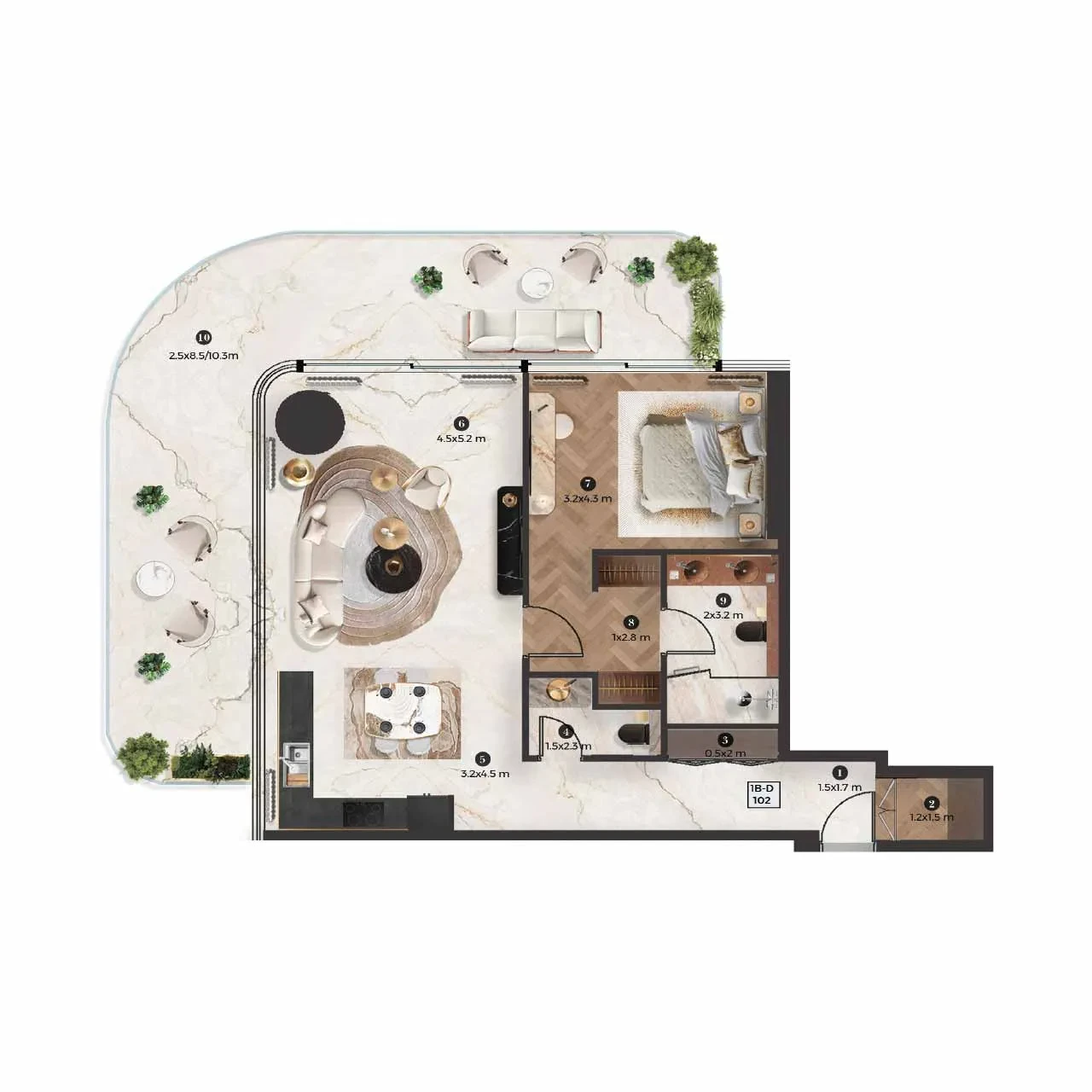 STELLAR by ELIE SAAB · 1 bedroom apartment