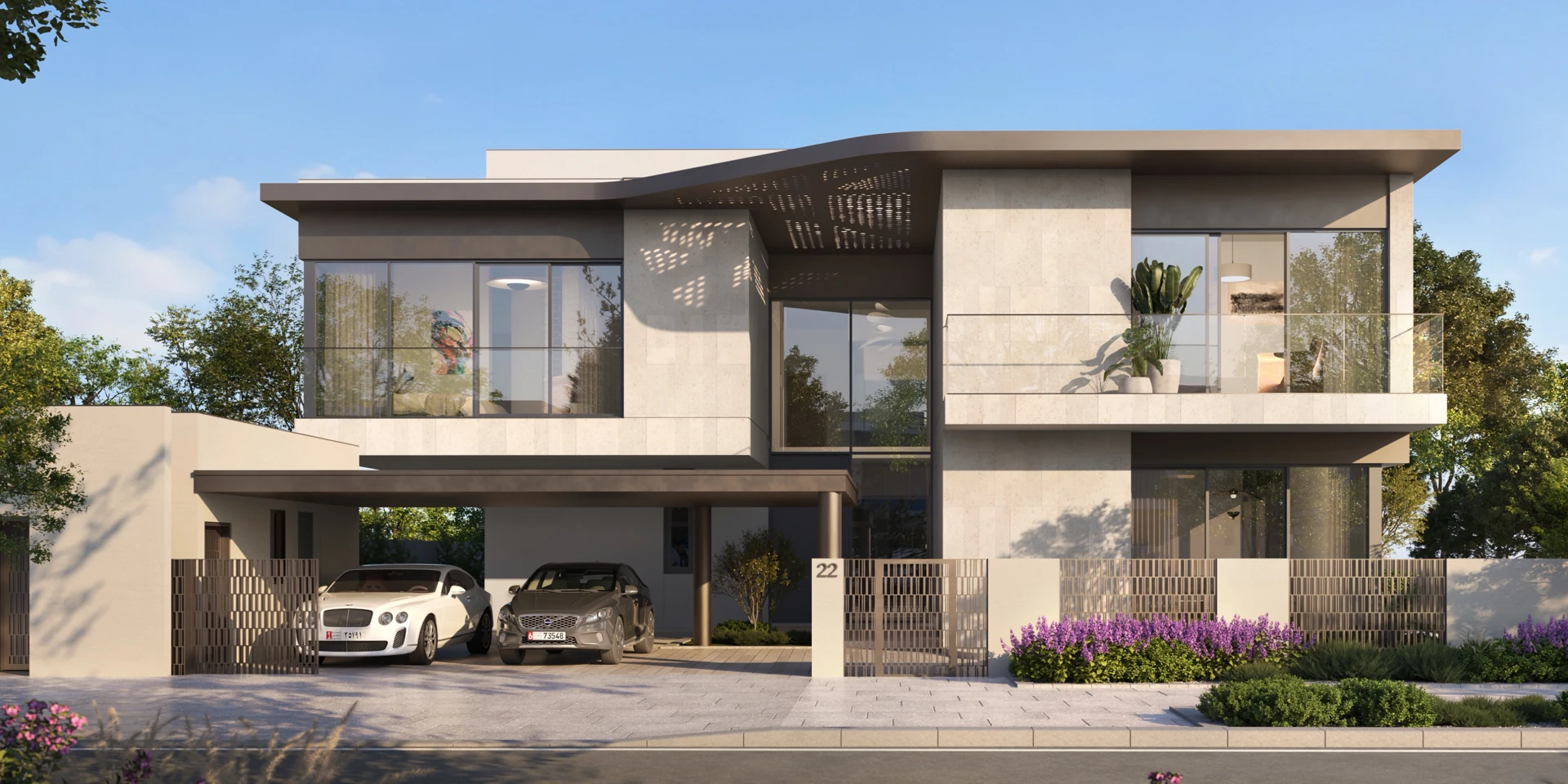 Talay Beach Coastal villa architectural illustration
