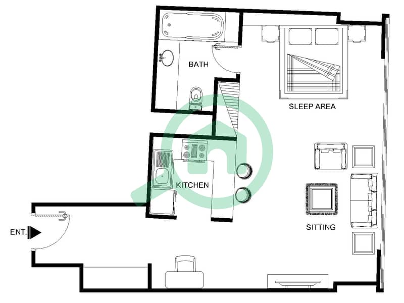 The Arc Studio A-01 published complete two dimensional home layout