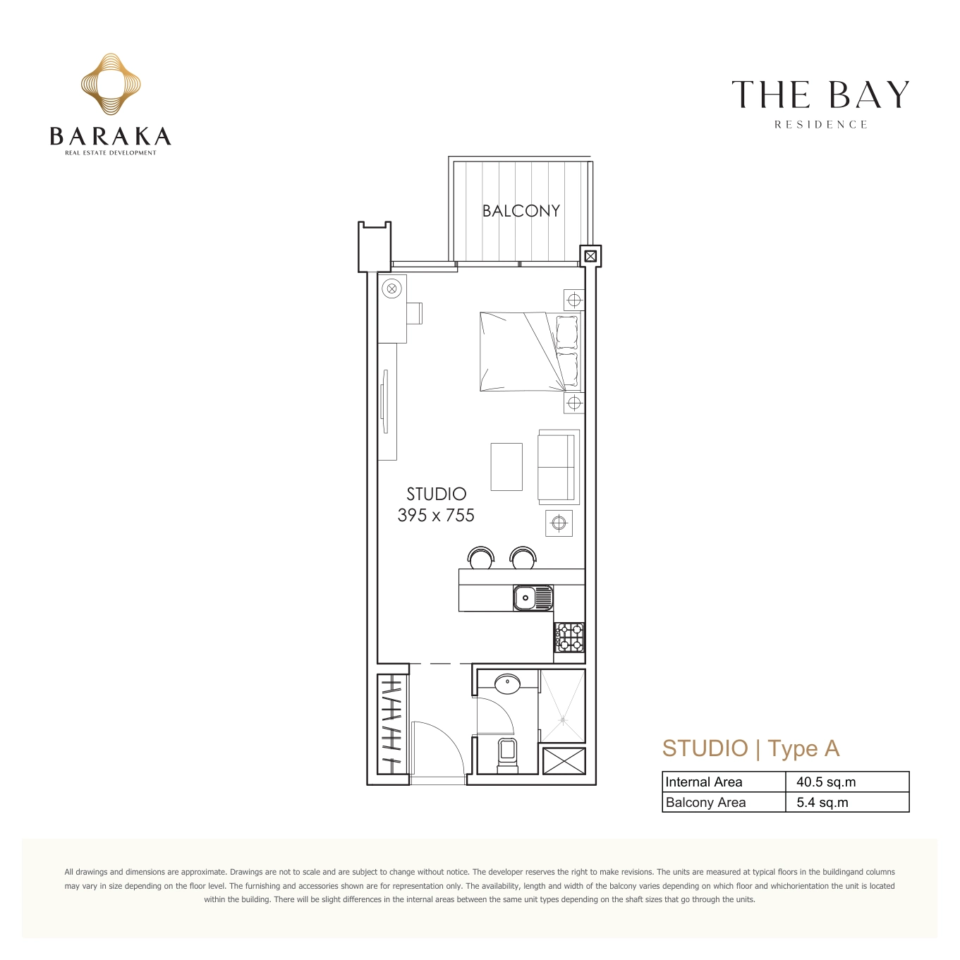 Studio Type A whole original home drawing with original notice