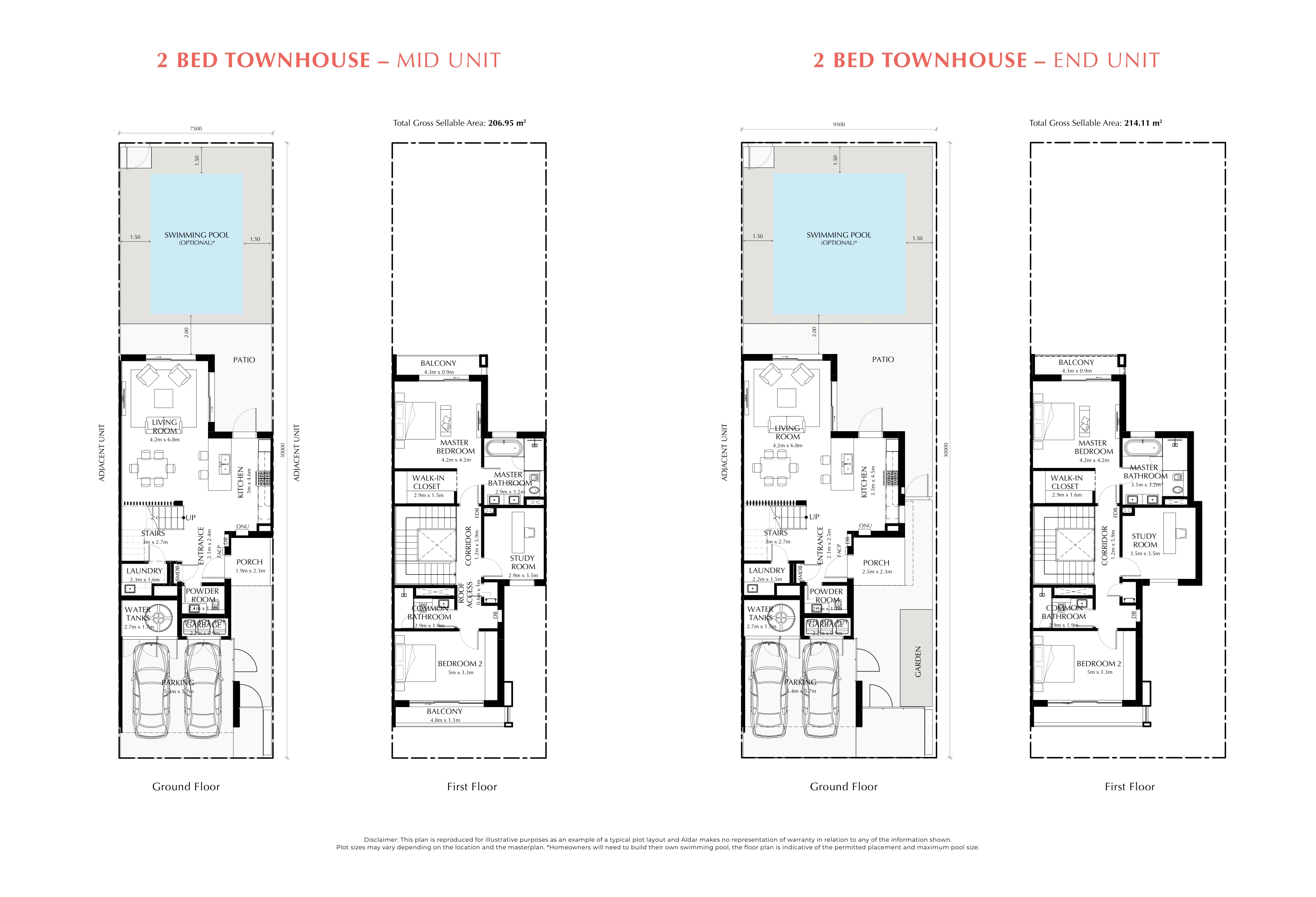The Dahlias complete ground and first floor plans, original page 22