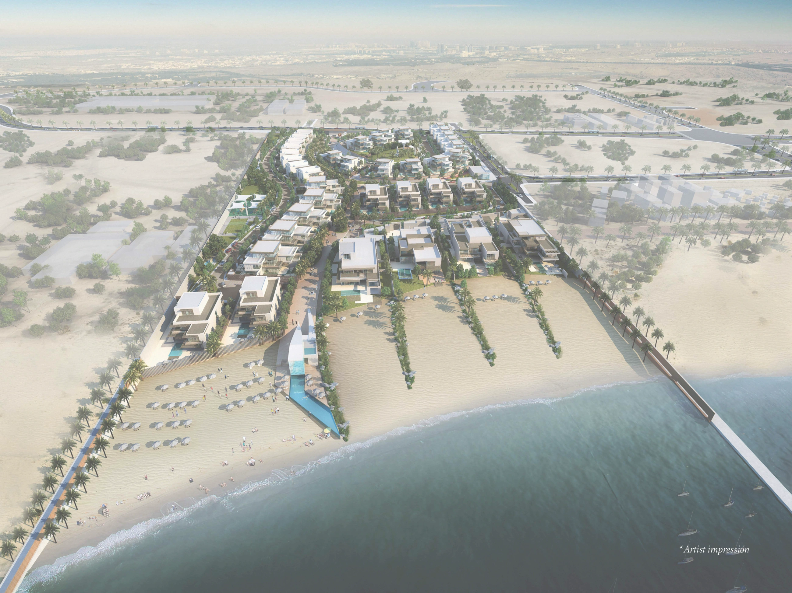 Nudra coastal masterplan artist impression