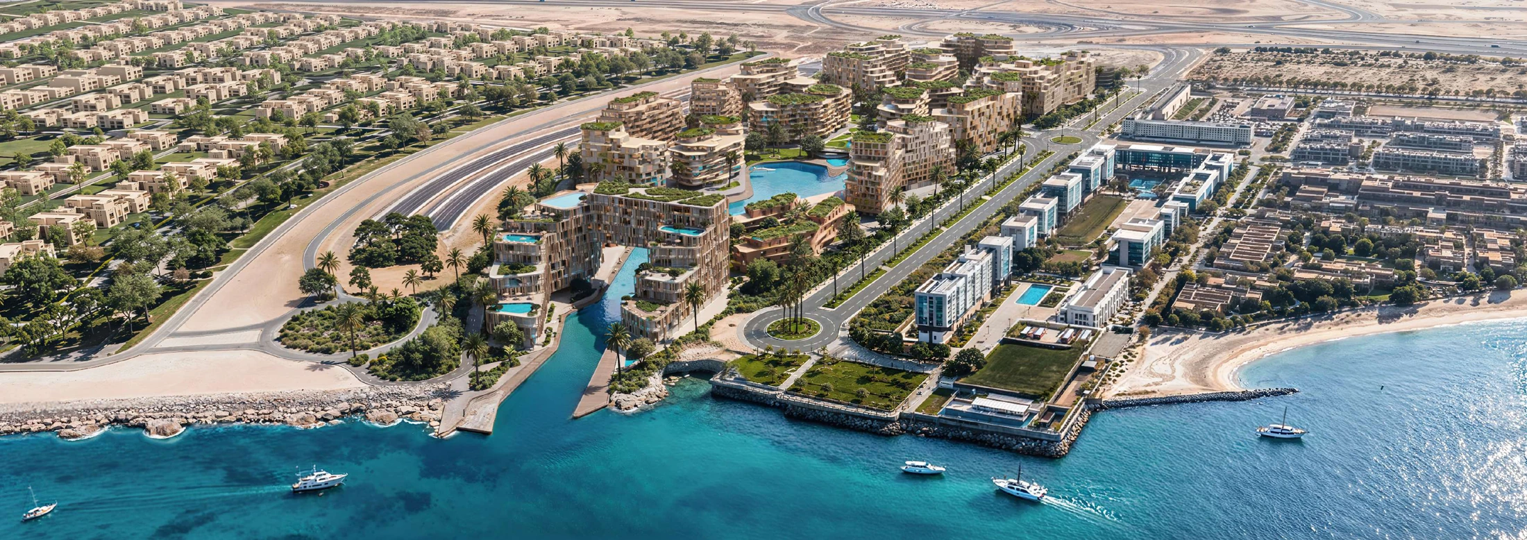 The Wadi waterfront community developer illustration