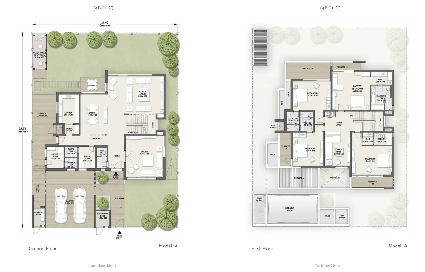 Model 1A four bedroom complete villa